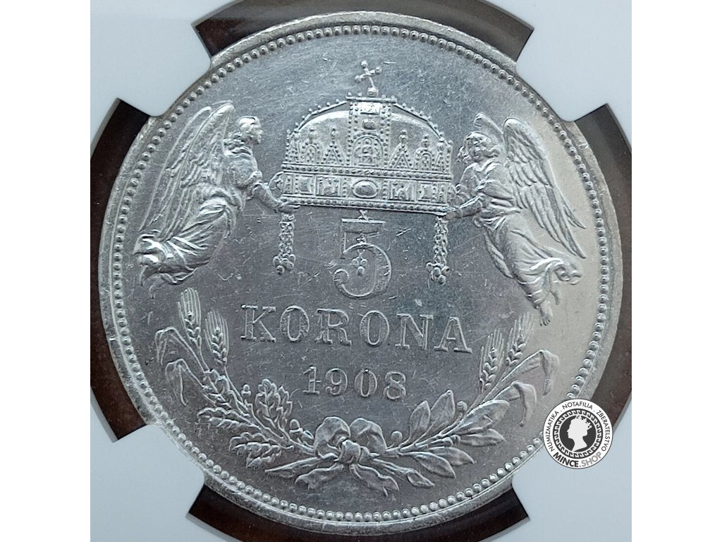 5 korona - Rakúsko-Uhorsko - 1908 - UNC Details
