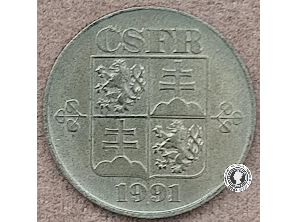 1 koruna - Česko-Slovensko - 1991