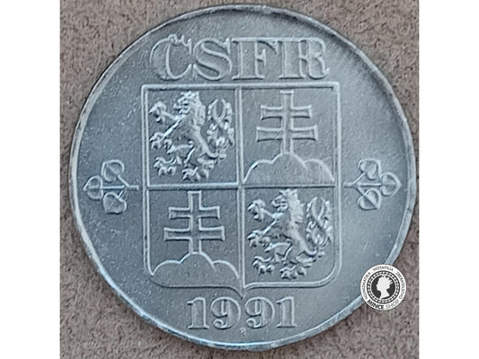 2 koruna - Česko-Slovensko - 1991