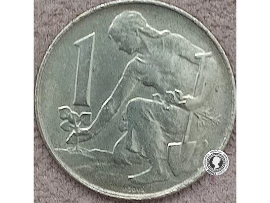 1 koruna - Česko-Slovensko - 1992