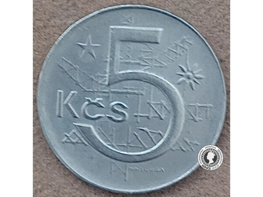 5 koruna - Česko-Slovensko - 1989
