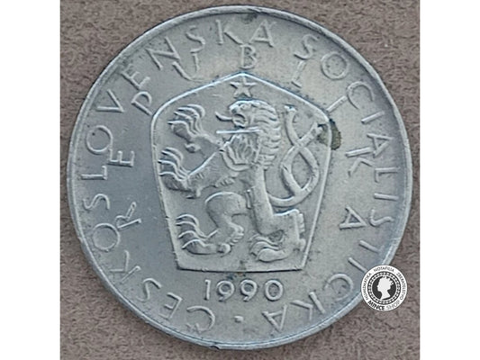 5 koruna - Česko-Slovensko - 1990
