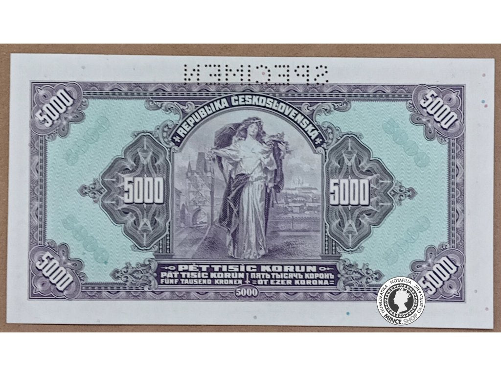 5000 Korún - 1920 - 1.ČSR