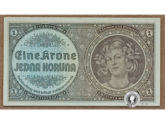 1 Koruna - 1940 - Protektorát Čechy a Morava