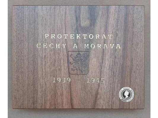 Luxusná drevená kazeta - Protektorát Čechy a Morava 1939 - 1945