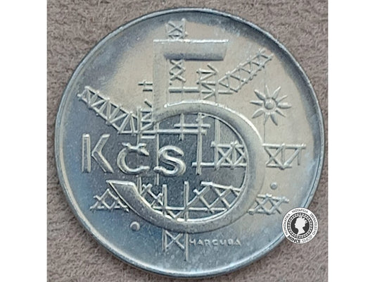 5 koruna - Česko-Slovensko - 1992 R - UNC