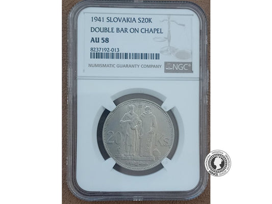 20 koruna - Slovenský Štát - 1941 - AU 58