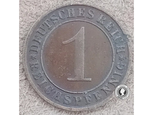 1 reichspfennig - Nemecko - Weimarská Republika / Tretia Ríša - 1935 F