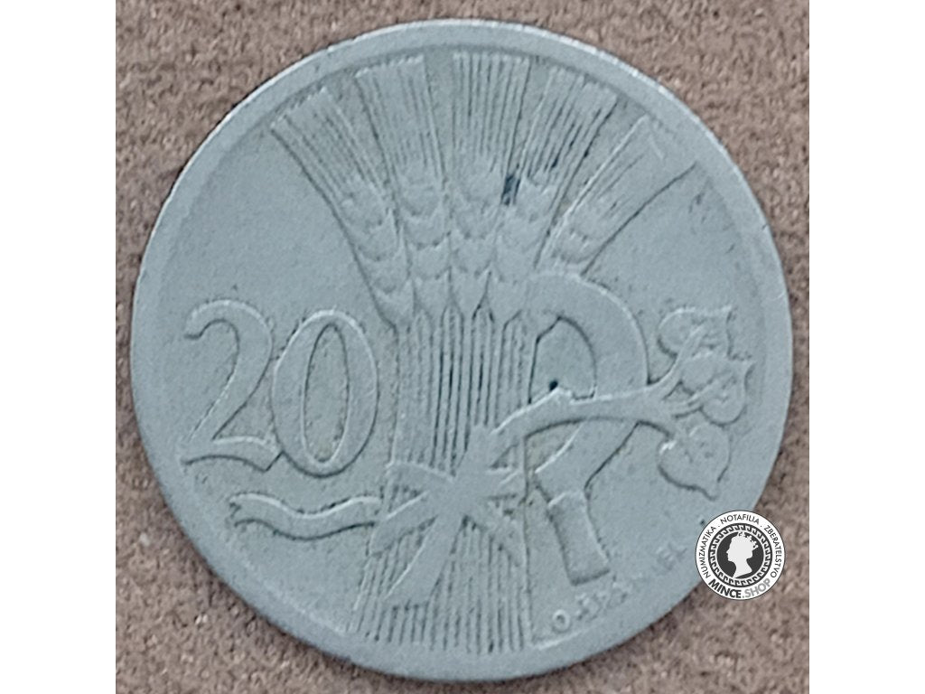 20 halier - 1.ČSR - 1925