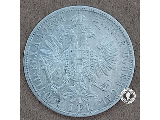 1 florin - Rakúsko-Uhorsko - 1884